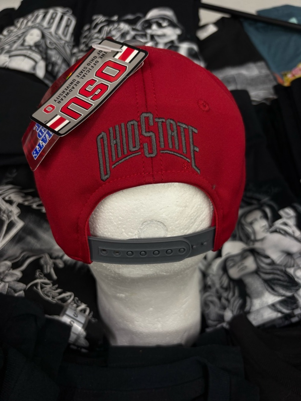 Ohio State Gray and Red Logo Baseball Cap - Picture 3 of 4